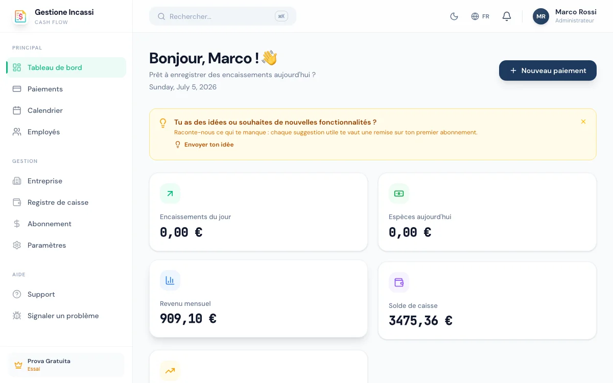 Dashboard analytics