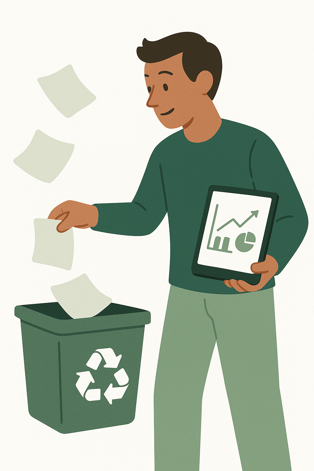 Zero flying papers image